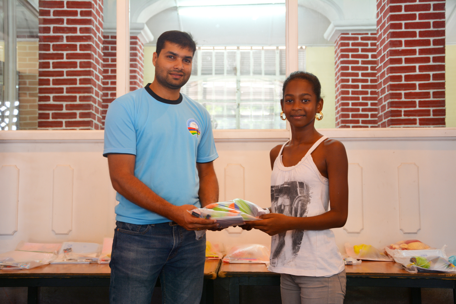 YUVA donates school materials at Port Louis