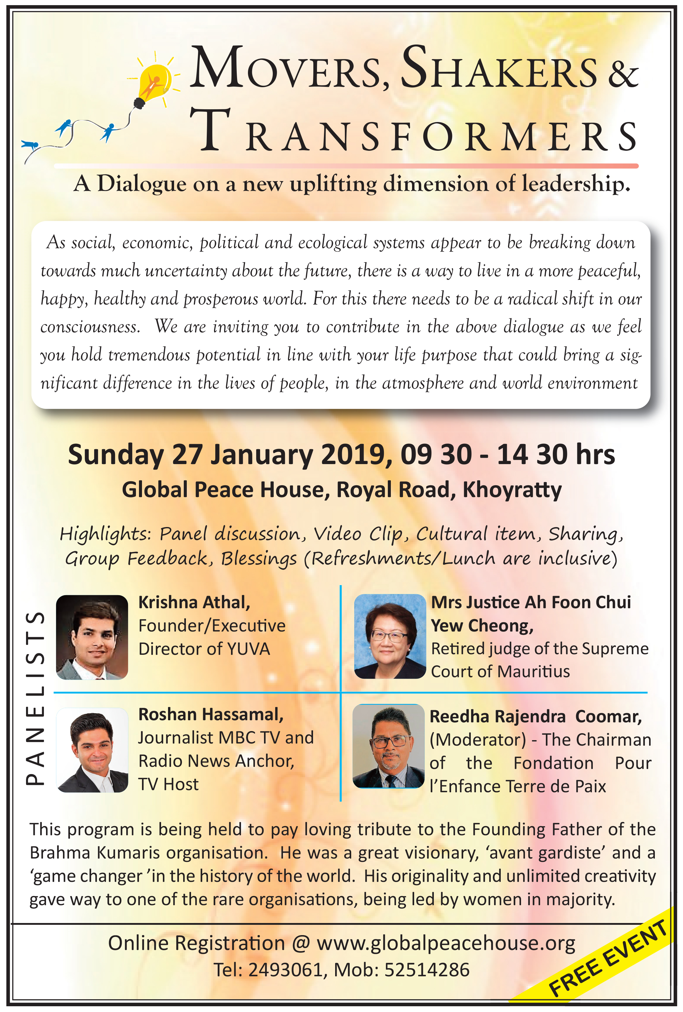 Invitation: Dialogue on ‘Movers, Shakers and Transformers’