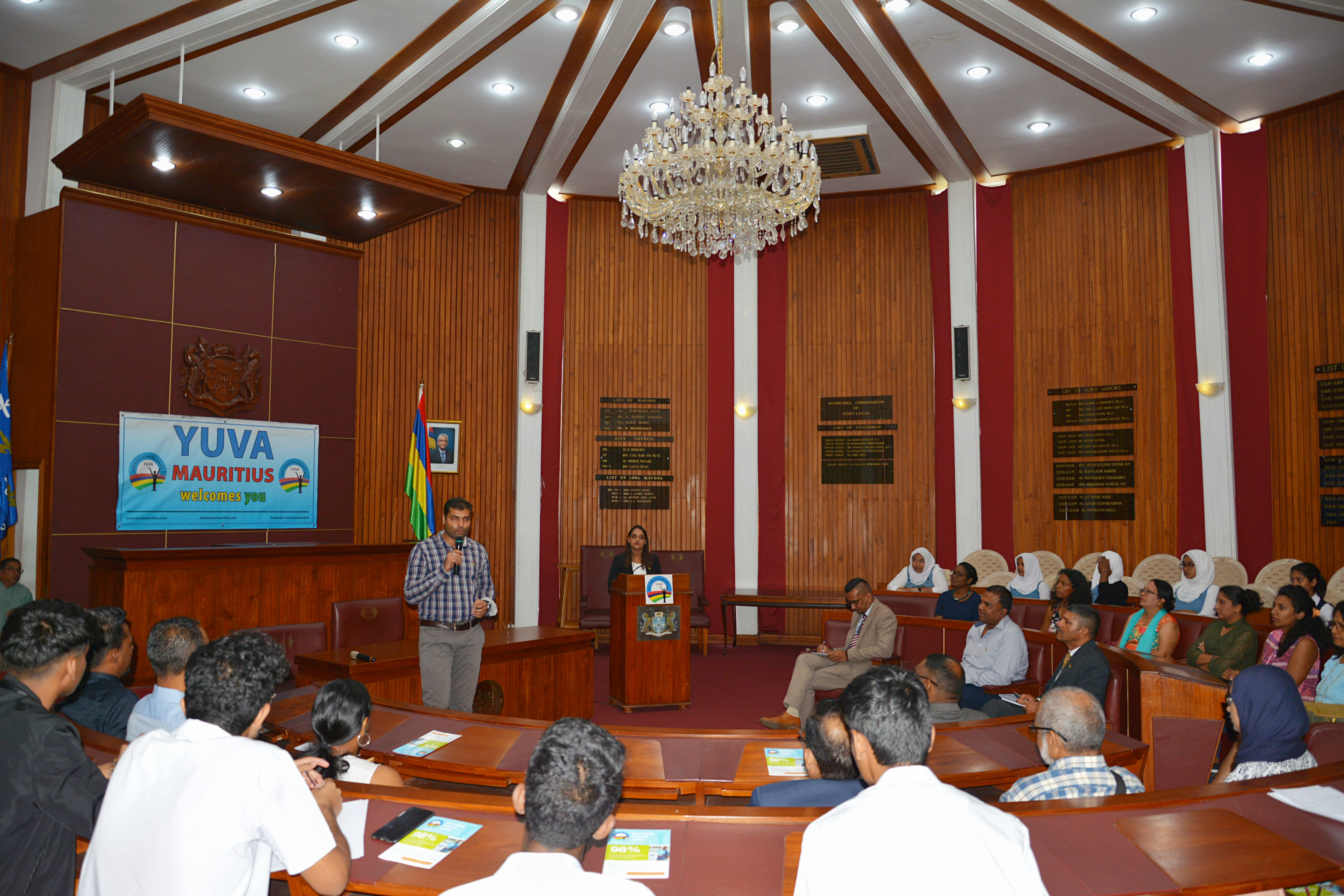 YUVA celebrates National Day with Secondary School Students at Municipality of Port Louis