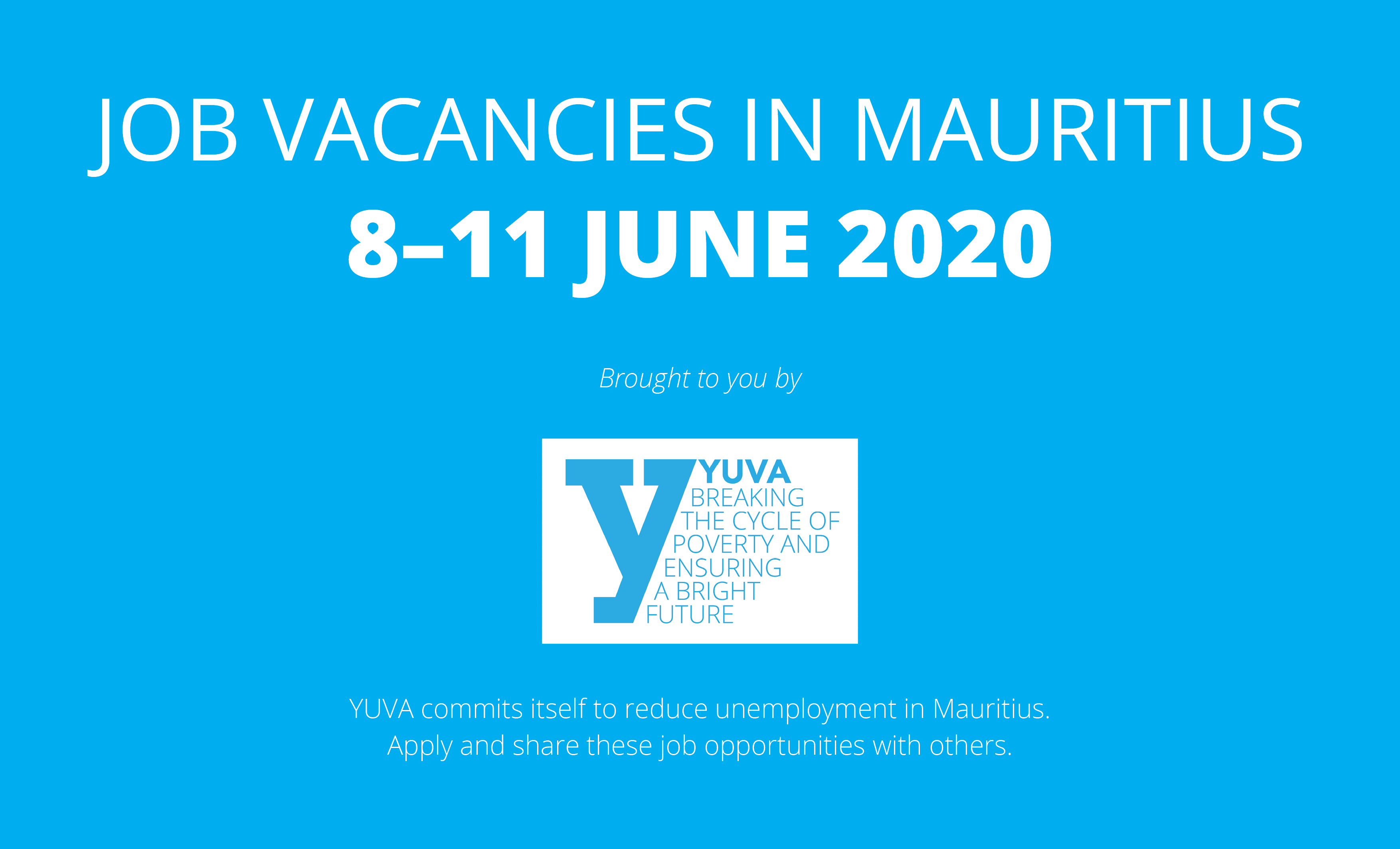 Job Vacancies appearing in Mauritian Newspapers from 8 to 11 June 2020