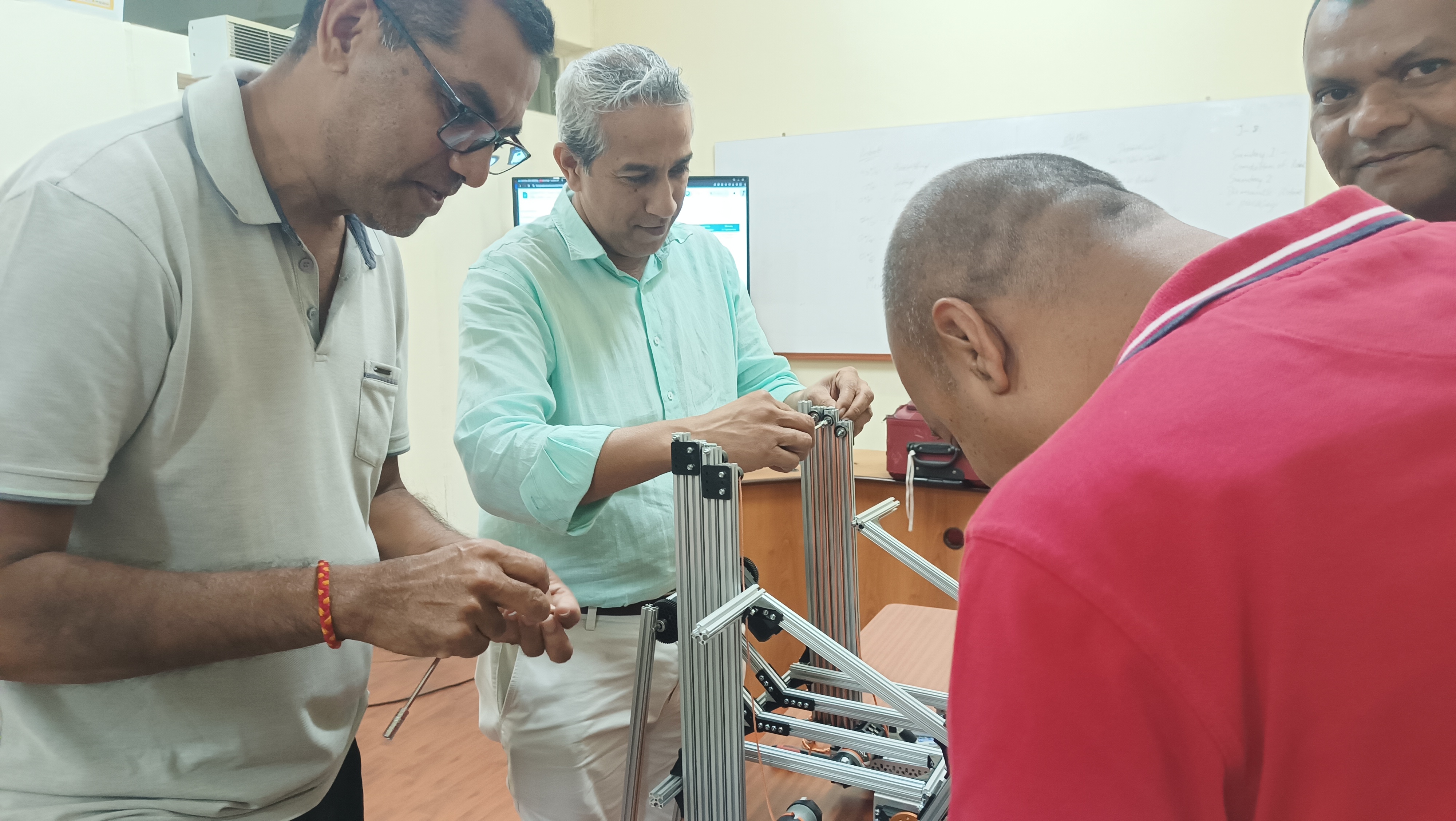 Parents Join Hands to Build Team Mauritius’s Robot