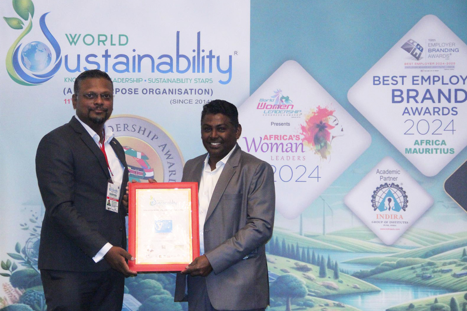 YUVA Mauritius Wins Prestigious “NGO with Most Sustainable Practices” Award at World Sustainability Forum 2024