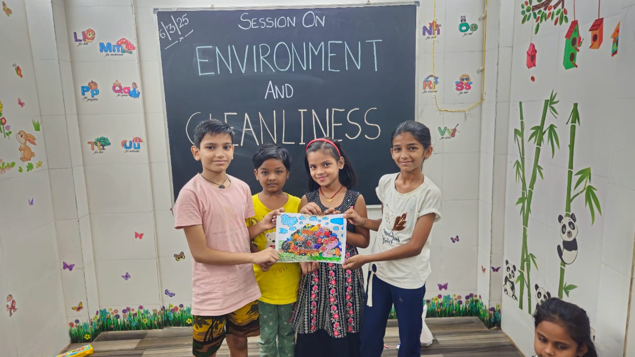 Nurturing Young Minds: A Creative Session on Environment and Cleanliness