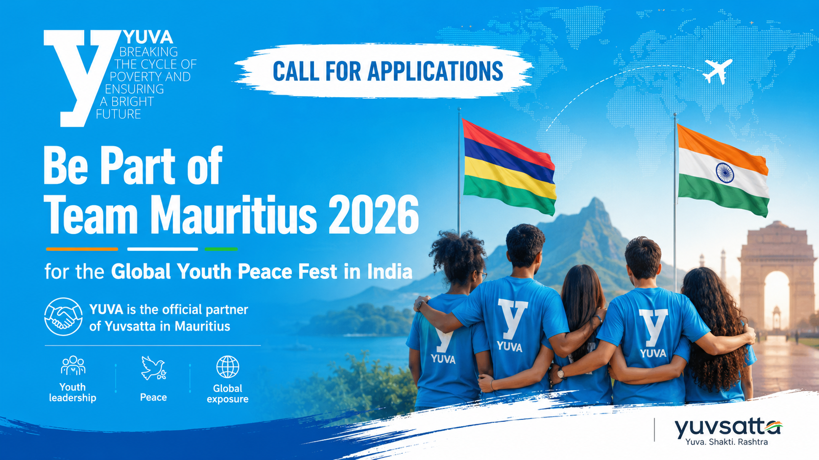 Call for Applications: Be Part of Team Mauritius 2026 at the Global Youth Peace Fest in India